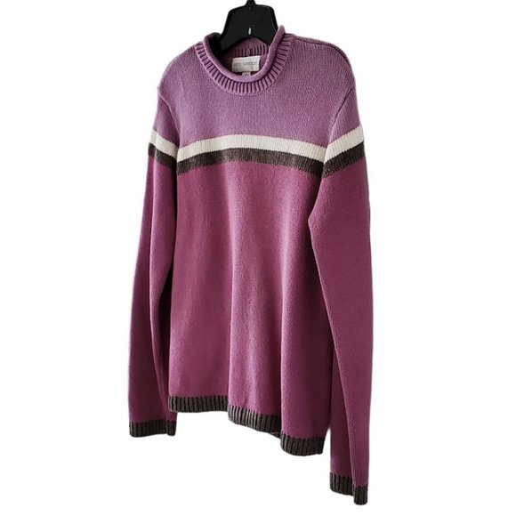 Petite Sophisticate LS Crew Neck Sweater | EUC | MP | Rose Lavender Gray Cream - Picture 2 of 16